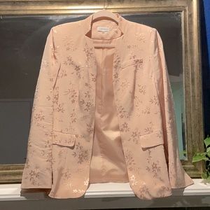 Calvin Klein Floral Damask Jacket in Blush